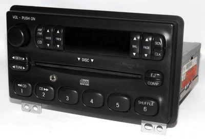 Rádio CD Ford Mercury Explorer AM FM 2001-2005 com entrada auxiliar 4L2T-18C815-EA - Imagem 1 de 4