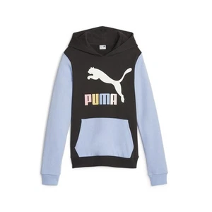 PUMA Classics Multi Color Logo Hoodie Tr G Girls Size XS Casual Outerwear 62284 - Picture 1 of 2