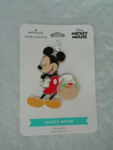New - Hallmark / Disney - Mickey Mouse With Easter Basket Ornament - Metal - Picture 1 of 1