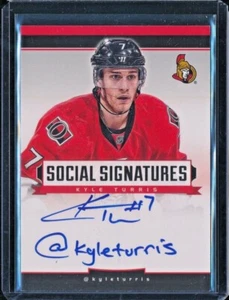 2013-14 Panini Social Signatures Inscribed Autograph Kyle Turris - On Card AUTO - Bild 1 von 1
