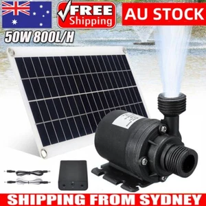 Solar Panel Powered Water Feature Pump Garden Pool Pond Aquarium Fountain-800L/H - Picture 1 of 9