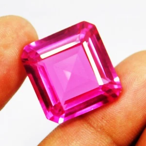 44.00 Ct Natural Ceylon Pink Sapphire Radiant Cut Loose Gemstone Certified - Picture 1 of 7