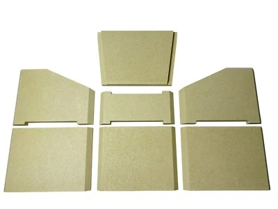 OFENTECHNIK FISCHER Serena Lille Minas Sicilia Sakkara Twisk Fireplace Brennraum Ersatzteil Steine