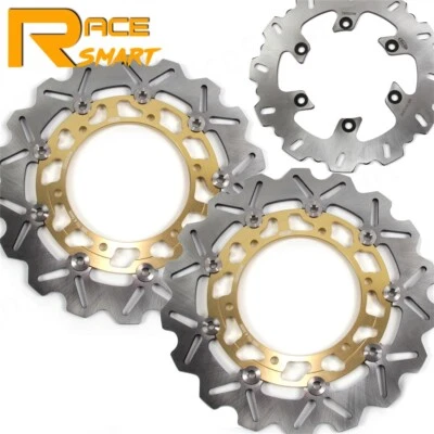 Rotores de disco de freno delanteros traseros flotantes para Yamaha YZF1000R Thunderace 1996-2000 Foto 1 de 4