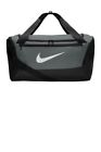 Nike Brasilia Small Duffel, Gray, Brand New, Shoe Compartment, Durable, Gym Bag