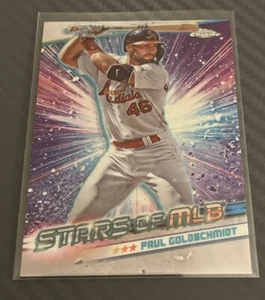 2024 Topps Chrome Stars Of MLB #CSMLB-1 Paul Goldschmidt - Picture 1 of 2