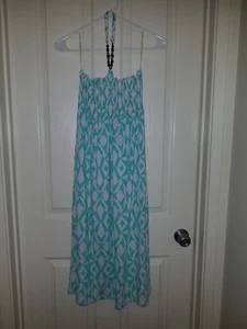 CHILLIPOP Halter or Strapless Geometric Maxi Dress, Girls 14/16. *Free Shipping* - Picture 1 of 12