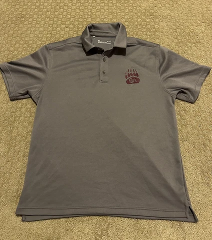 Montana Grizzlies Polo Shirt Men’s Large Golf Short Sleeve Under Armour Cover