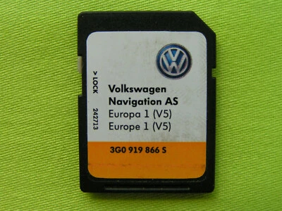 SD CARD NAVIGATION AS EUROPA 2017 V5 VW DISCOVER MEDIA 2 T-ROC T-CROSS POLO GOLF - Bild 1 von 2