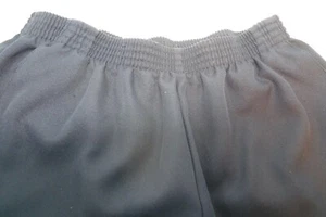 Vintage DonnKenny Petite 14P Navy Blue Elastic Waist Pants Polyester short - Picture 1 of 3