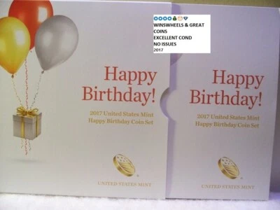 2017 S HAPPY BIRTHDAY 5 COIN SET 💰😍💎US MINT - Image 1 of 4