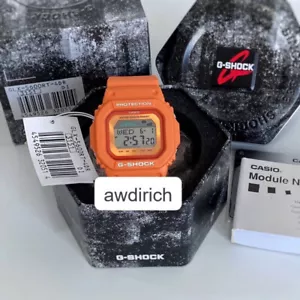 Authentic Casio G-Shock GLX-5600RT-4DR G-LIDE Series Orange Resin Strap Watch - Picture 1 of 7
