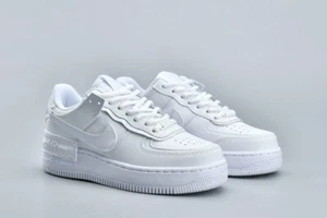 AUTHENTIC NIKE AIR FORCE 1 Shadow Triple White CI0919 100 Women size - Picture 1 of 4