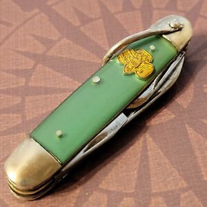 GIRL SCOUTS Knife Made in Utica NY USA By Kutmasters Campers Multi Tool Vintage