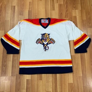 Vintage 90s CCM Florida Panthers Hockey Jersey Extra Large White NHL - Picture 1 of 12