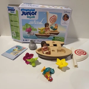 PLAYMOBIL #71459 Junior & Disney Moana's Boat NUEVO Caja Dañada Abierta - Imagen 1 de 12