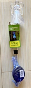 Alpine Solar Angel Garden Decor Stake Blue LED Landscape Light NEW - Picture 1 of 5
