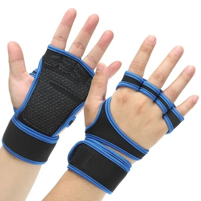 Workout Gloves, Weight Lifting Gloves for Men and Women, Size M Dark Blue Foto 1 de 4