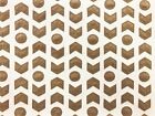 Tissu draperie textiles zinc pointe flèche tabac beige marron daim