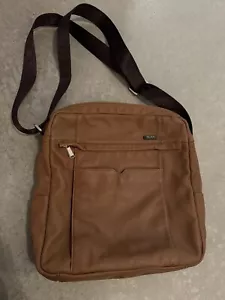 Tumi Umhängetasche Leder braun Reisetasche Laptoptasche preloved Schultertasche - Bild 1 von 4
