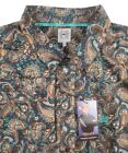 Neuf chemise homme boutonnée multicolore Paisley imprimé Cinch taille XXL MTW1105262