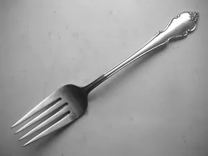 Rogers (International) BRETON ROSE Sterling Salad Fork No Mono ☞PRISTINE☜ - Picture 1 of 3