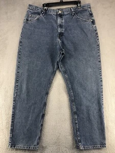 Wrangler gerades Bein Herrenjeans Größe 40 x 32 blau Schrittlänge 31" 100 % Baumwolle 97601VR - Bild 1 von 5