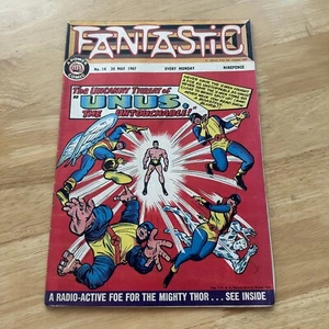 Marvel Silver Age 1967 UK Rare Fantastic Comic Book Issue 14 Key - Bild 1 von 3