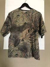 Game Winner Camouflaged Men Shirt Mossy Oak Brush Camo Size S