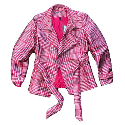 Nuevo con etiquetas Abrigo de gabardina a cuadros obsesionado del mercado negro de la Casa Blanca, talla XL Foto 1 de 4