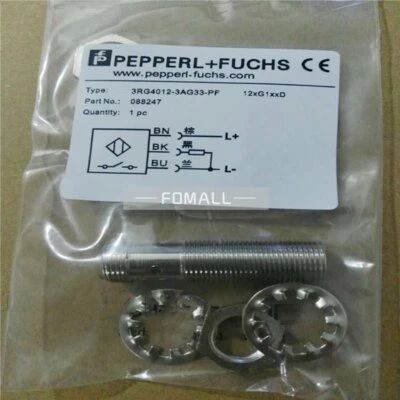 1Pcs New For PEPPERL+FUCHS Proximity Switch 3RG4012-3AG33-PF - Image 1 of 3