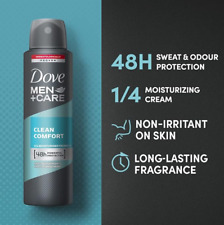 Dove Men + Care Clean Comfort Deodorant Spray 250 Ml 6 PACK