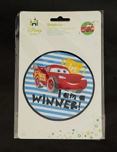 Disney Baby Cars Lightning McQueen - Applique Iron On Patch - New! - Picture 1 of 3