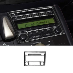 Carbon Fiber Center Console CD Panel Trim Cover For Lexus CT200h 2011-2017 TypeA - Foto 1 di 5