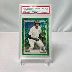 2020 Bowman Chrome GREEN REFRACTOR LUIS ROBERT RC Card BCP150 /99 PSA 9 - Picture 1 of 2