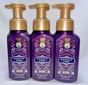 3 Sugar Plum & Rose Bath & Body Works Gentle Foaming Hand Soap 8.75 oz - Picture 1 of 1