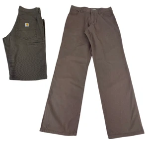 Pantalón utilitario Carhartt relajado de lona 5 bolsillos carpintero resistente flexible BN2517-M - Imagen 1 de 29