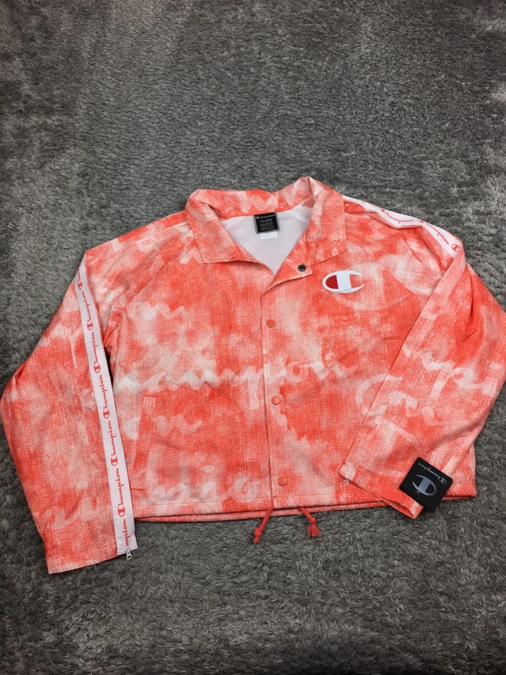 Cortavientos Champion para mujer talla 2XL rosa/naranja Foto 1 de 4