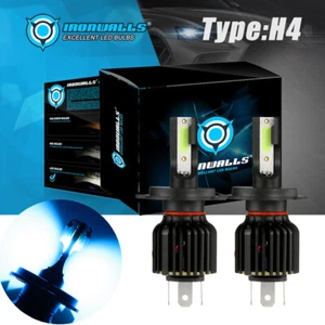 Kit de faros LED 8000K azul hielo H4 9003 330000LM 2200W COB bombillas de haz bajo alto - Imagen 1 de 12