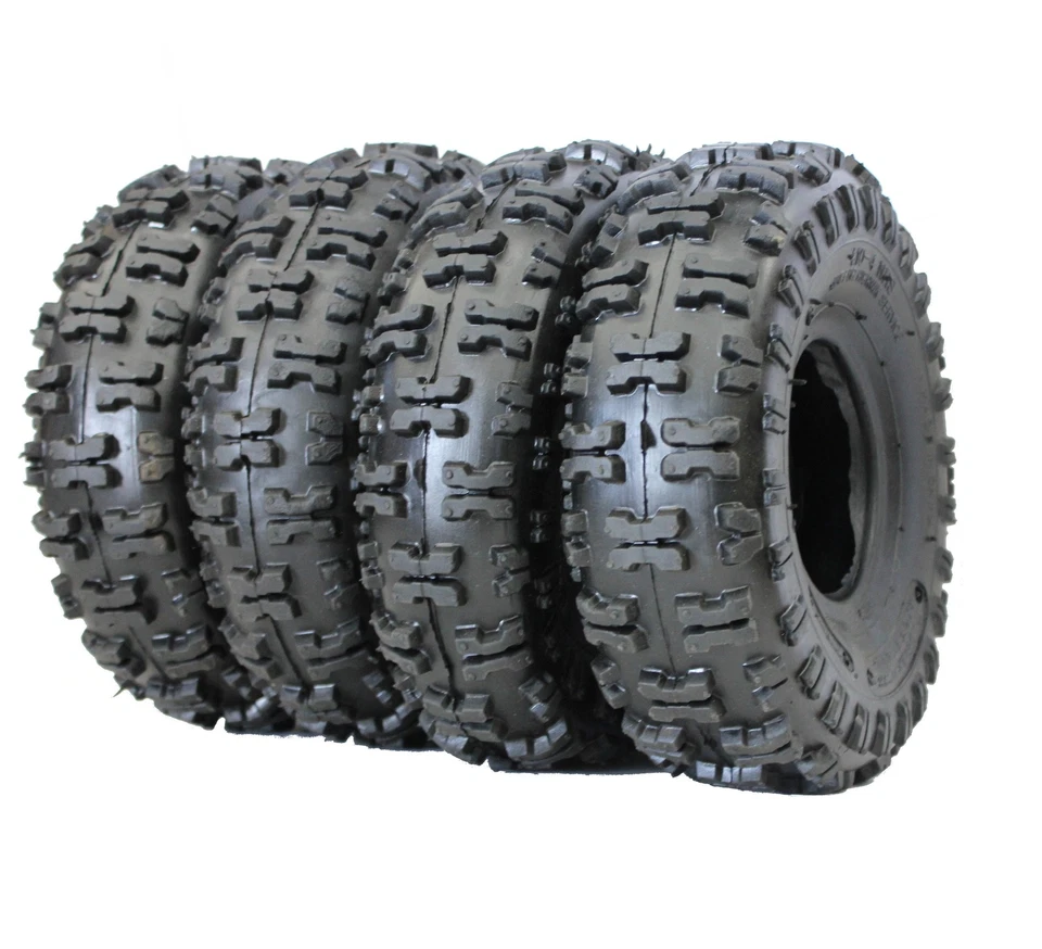 KAWIN TRENO DI 4 GOMME QUAD 4.10-4 4 POLLICI PNEUMATICI RUOTA