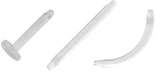 PIERCING ZUBEHÖR STÄBE BIOPLASTIC RETAINER LIPPE BRUST ZUNGE HELIX TRAGUS SEPTUM - Bild 1 von 1