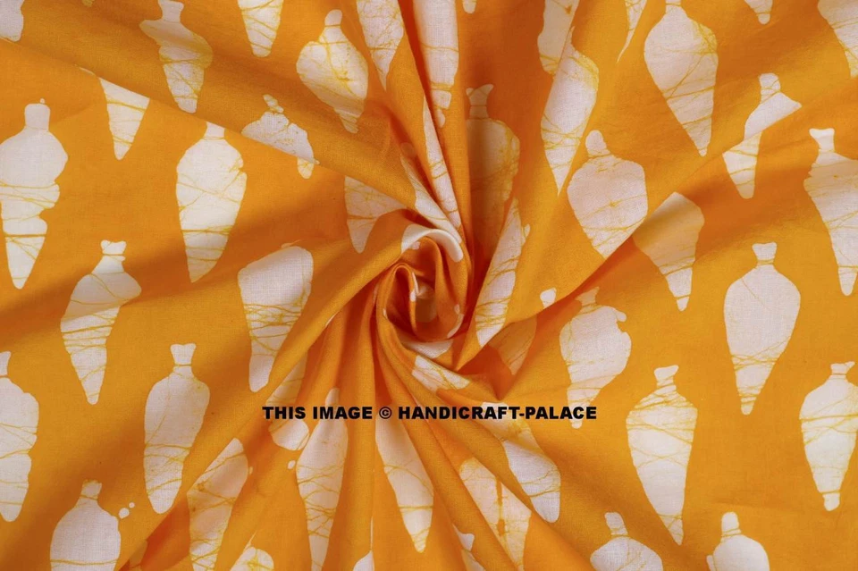 por yarda Tela Sanganeri India Bloque de Mano Flor Bagru Dabu Estampado Tela de Algodón Foto 1 de 1