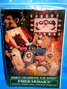 Fasermosaik Celebrate the Spirit Quiltmuster Weihnachten Santa Engel - Bild 1 von 2