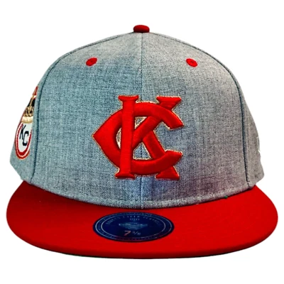 Gorra ajustada Liga Negra 7 3/8 Kansas City Monarchs Ebbets Campo Franela Béisbol Foto 1 de 4