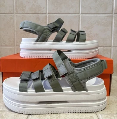 Sandalias clásicas Nike Icon para mujer verde jade militar claro NUEVAS DH0224 301 talla 10 Foto 1 de 4