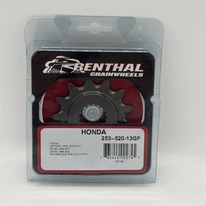 Renthal Sprocket Front 13T 520 Steel Honda CR250R/CR500R/CRF450R/CRF450X/TRX450R - Picture 1 of 4