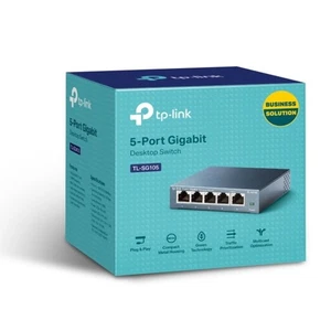 Conmutador de escritorio TP-Link TL-SG105 5 puertos Gigabit Ethernet 1000 Mbps - Imagen 1 de 7