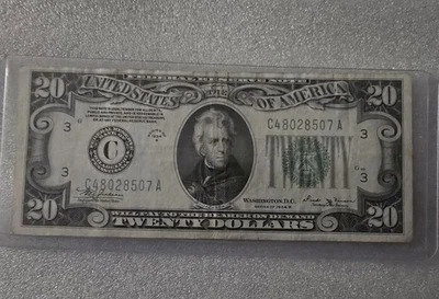 1934  $20 TWENTY DOLLAR  - Image 1 of 2