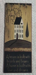 Brocca targa parete albero salice rustico primitivo legno 20" casale campagna - Foto 1 di 6