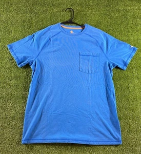 Camiseta Carhartt Para Hombre M Azul Manga Corta Logo Ropa de Trabajo Bolsillo - Imagen 1 de 11